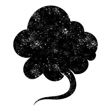 grunge rustic chat kabarcık vektör çizimi