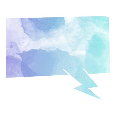 suluboya sohbet balonu vektör çizimi