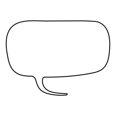 El çizimi sohbet balonu vektör çizimi