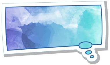 suluboya sohbet balonu etiketi