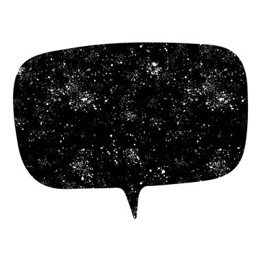 grunge rustic chat kabarcık vektör çizimi