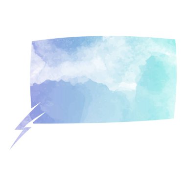 suluboya sohbet balonu vektör çizimi