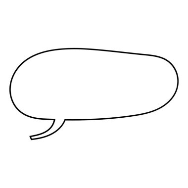 El çizimi sohbet balonu vektör çizimi