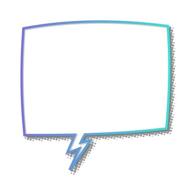 Yarım ton gölgeli boş konuşma balonu 