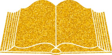 Altın renkli el çizimi kitap karalaması