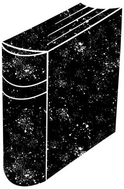 Kırsal grunge siyah beyaz kitap karalaması