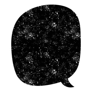 grunge rustic chat kabarcık vektör çizimi