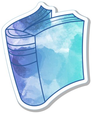 El çizimi suluboya kitap karalaması