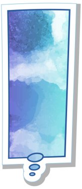 suluboya sohbet balonu etiketi