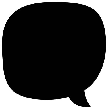 Siyah el çizimi sohbet baloncuğu el çizimi vektör çizimi