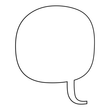 El çizimi sohbet balonu vektör çizimi