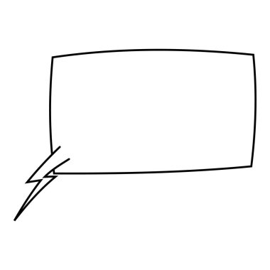 El çizimi sohbet balonu vektör çizimi