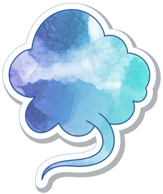 suluboya sohbet balonu etiketi