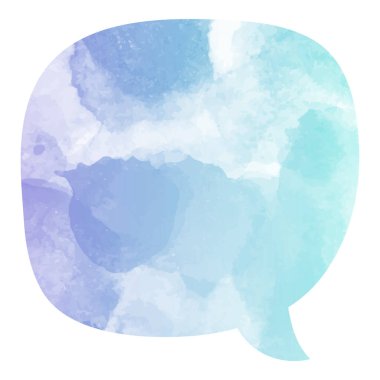 suluboya sohbet balonu vektör çizimi