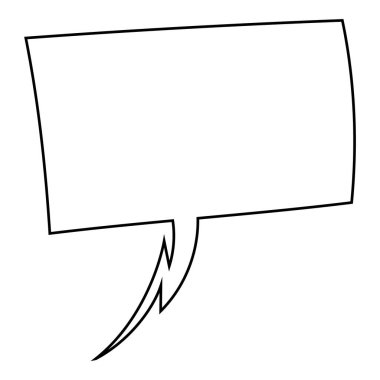 El çizimi sohbet balonu vektör çizimi