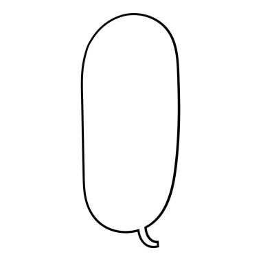 El çizimi sohbet balonu vektör çizimi