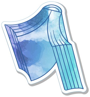 El çizimi suluboya kitap karalaması