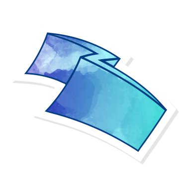 Yapıştırma biçiminde el çizimi gök gürültüsü karalaması