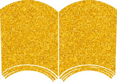 Altın renkli el çizimi kitap karalaması