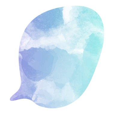 suluboya sohbet balonu vektör çizimi