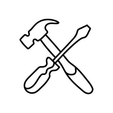 Simge ayarlanıyor. El çizimi vektör çizimi. Düzenlenebilir satır vuruşu.