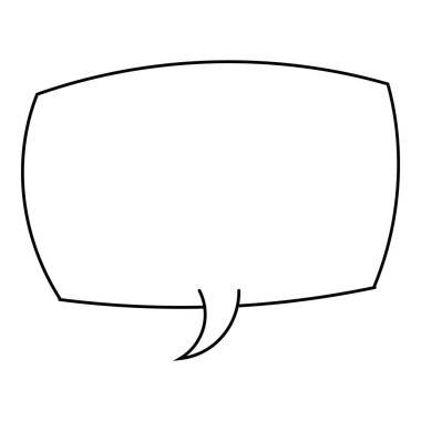 El çizimi sohbet balonu vektör çizimi