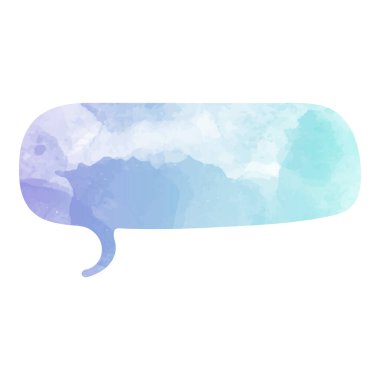 suluboya sohbet balonu vektör çizimi