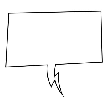 El çizimi sohbet balonu vektör çizimi