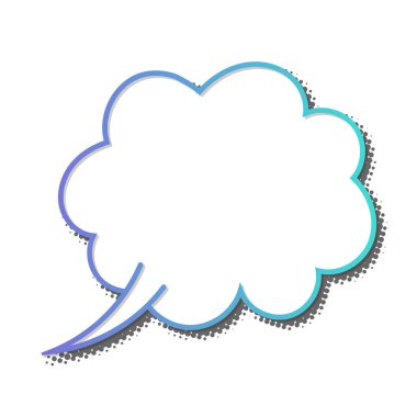 boş çizgi roman tarzı sohbet balonu