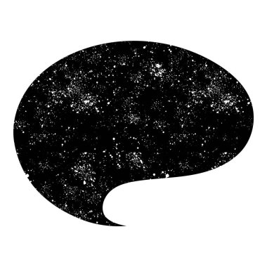 grunge rustic chat kabarcık vektör çizimi