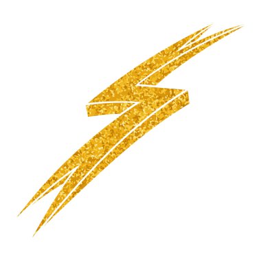 Yapıştırma biçiminde el çizimi gök gürültüsü karalaması