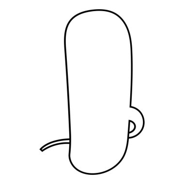 El çizimi sohbet balonu vektör çizimi