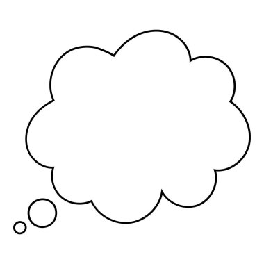 El çizimi sohbet balonu vektör çizimi