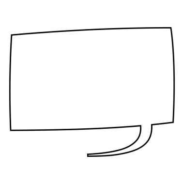 El çizimi sohbet balonu vektör çizimi