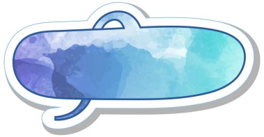 suluboya sohbet balonu etiketi