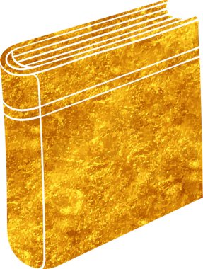 Altın renkli el çizimi kitap karalaması