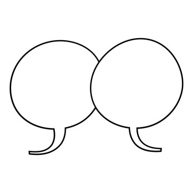 El çizimi sohbet balonu vektör çizimi