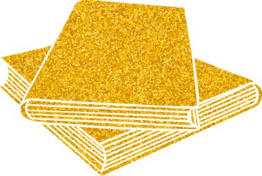 Altın renkli el çizimi kitap karalaması