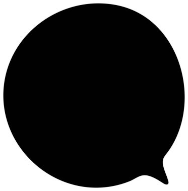 Siyah el çizimi sohbet baloncuğu el çizimi vektör çizimi