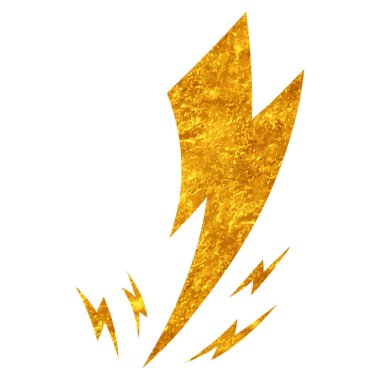 Yapıştırma biçiminde el çizimi gök gürültüsü karalaması