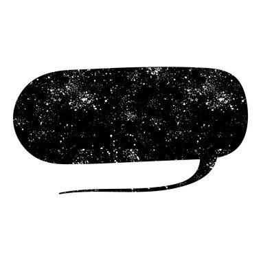 grunge rustic chat kabarcık vektör çizimi