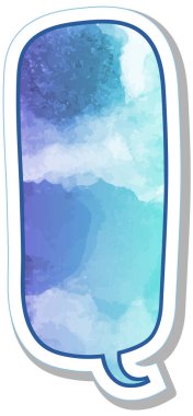 suluboya sohbet balonu etiketi