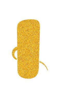 parıldayan altın folyo sohbet balonu