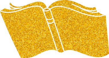 Altın renkli el çizimi kitap karalaması