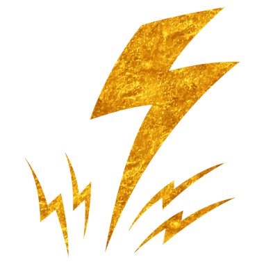 Yapıştırma biçiminde el çizimi gök gürültüsü karalaması