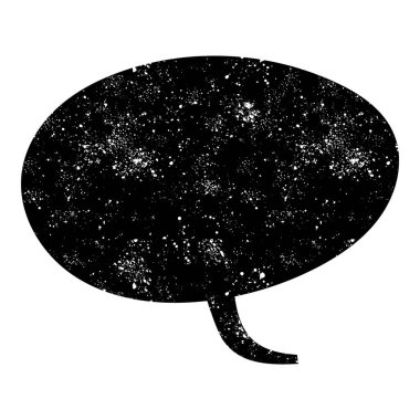 grunge rustic chat kabarcık vektör çizimi