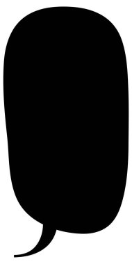 Siyah el çizimi sohbet baloncuğu el çizimi vektör çizimi