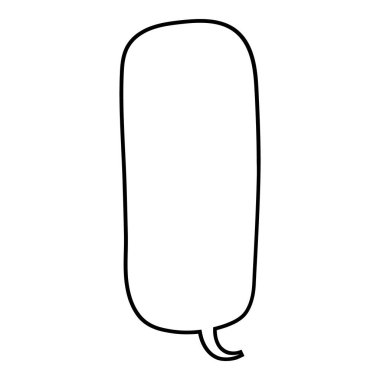 El çizimi sohbet balonu vektör çizimi