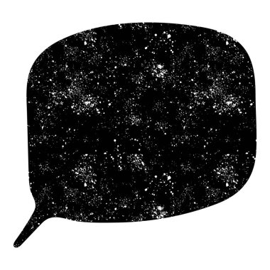 grunge rustic chat kabarcık vektör çizimi