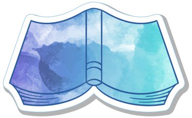 El çizimi suluboya kitap karalaması